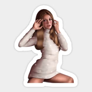 Sharon Tate Flower Sticker